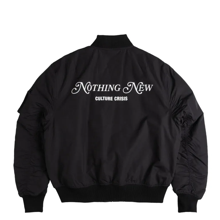 032c Nothing New Bomber Jacket Black