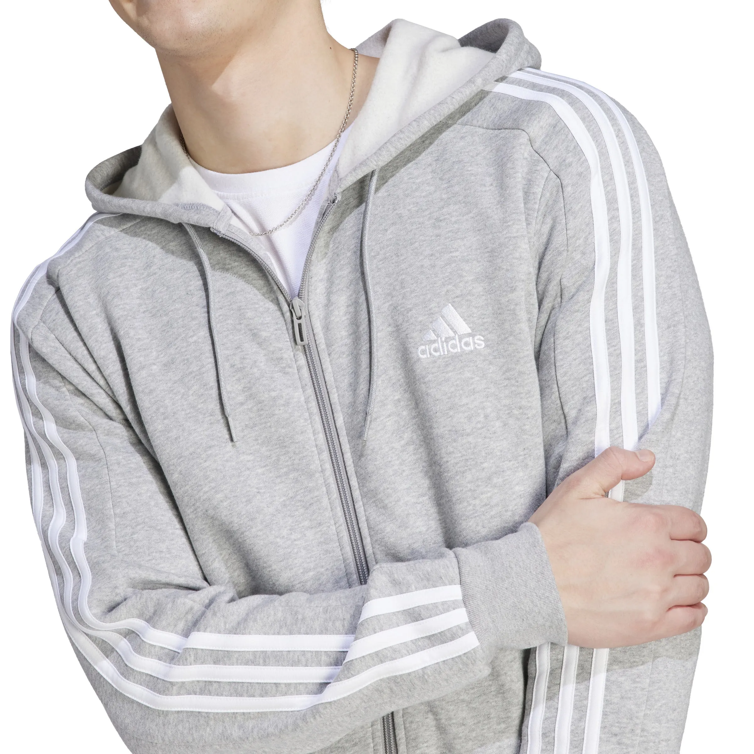 adidas 3 Stripes  Fleece Hoodie