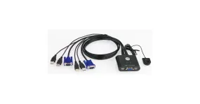 ATEN KVM-Switch CS22U met Remote Port Selector (Zwart)