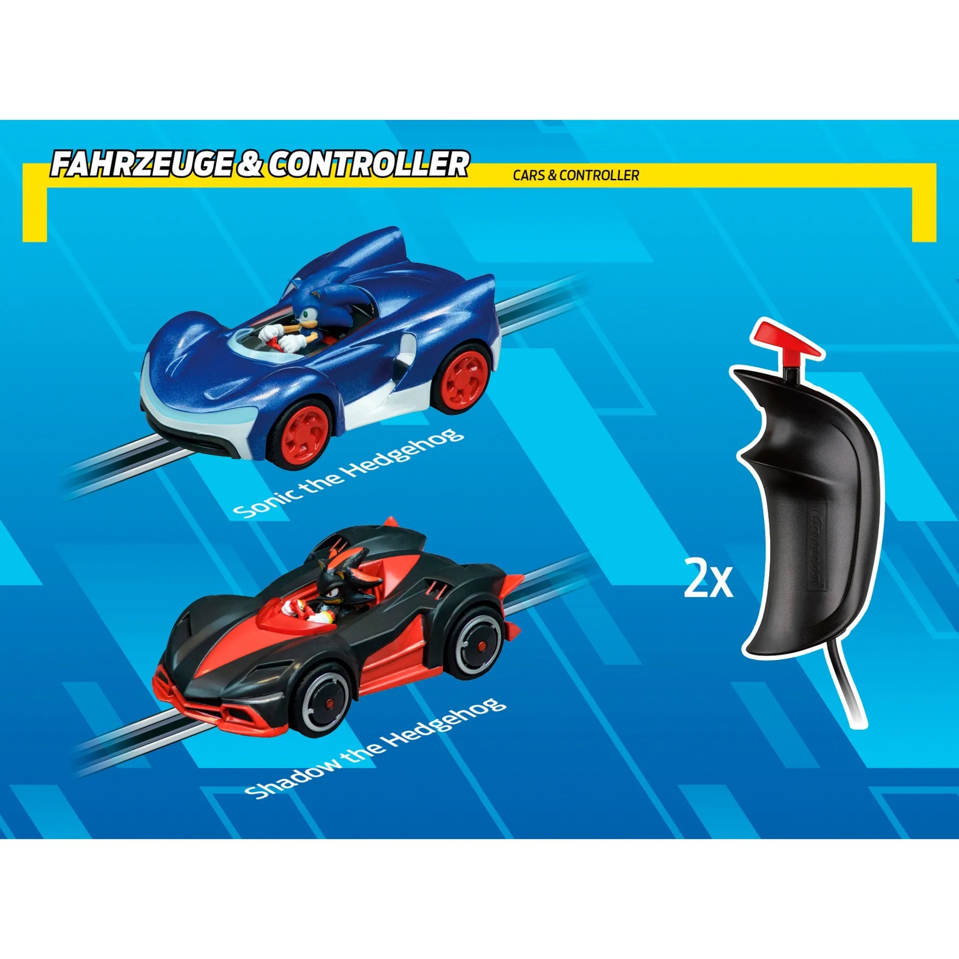 CARRERA GO!!!  SONIC THE HEDGEHOG RACEBAAN (SCHAAL 1:43)