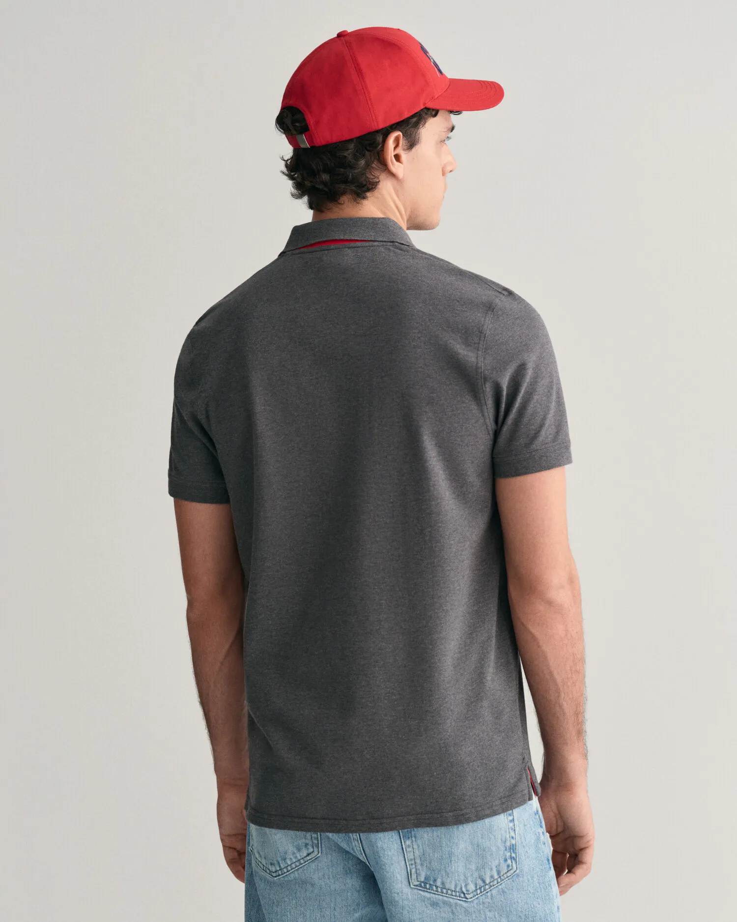 Contrast piqué poloshirt