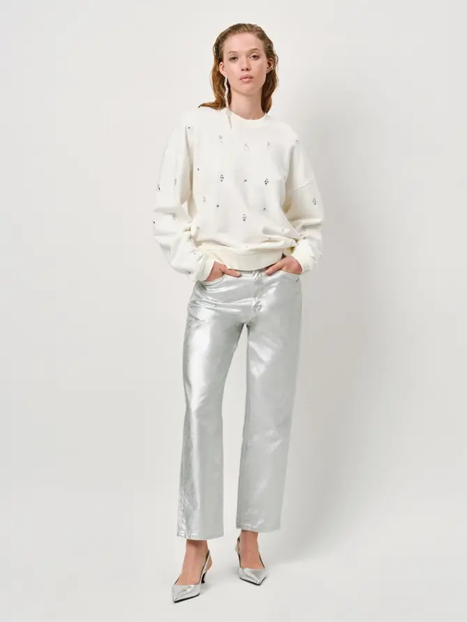 Dante 6 JEXAR EMBLLISHED SWEATER ECRU