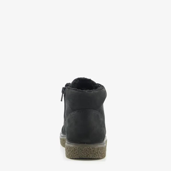 ECCO Crepetray gevoerde leren hoge dames sneakers