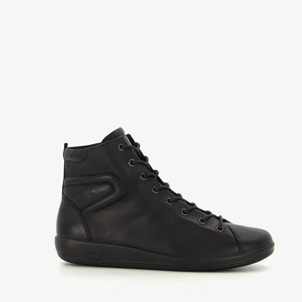 ECCO leren dames veterschoenen zwart