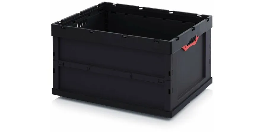 ESDVOUWBAK ZONDER DEKSEL, ZWART, 800 X 600 X 445 MM