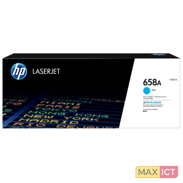 HP 658A originele cyaan LaserJet tonercartridge