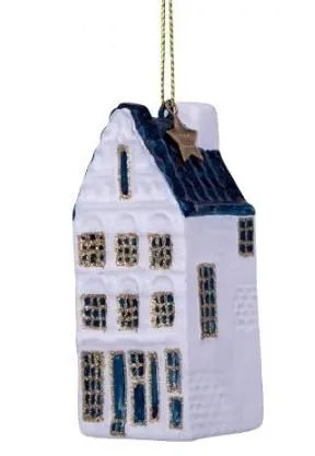 Kerstbal Grachtenpand met Trapgevel