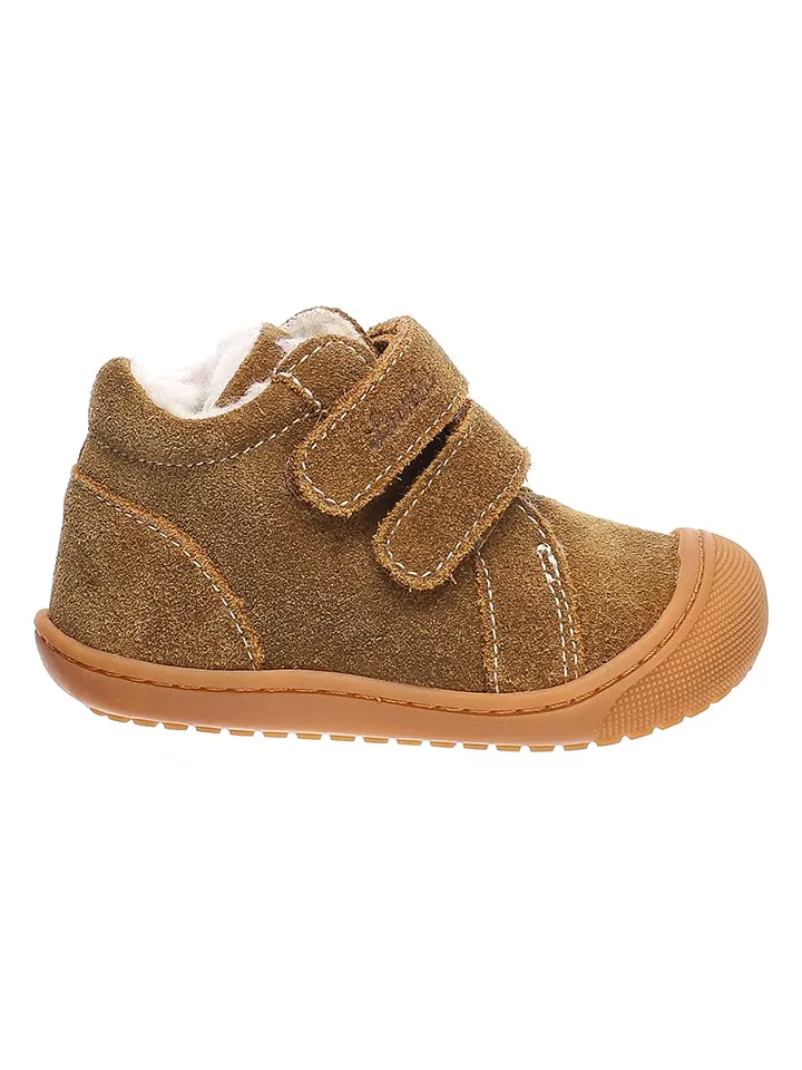 Leren loopleerschoenen "Iru" bruin