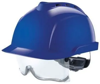 MSA VEILIGHEIDSHELM VGARD 930 MET GEïNTEGREERDE OOGBESCHERMING  BLAUW