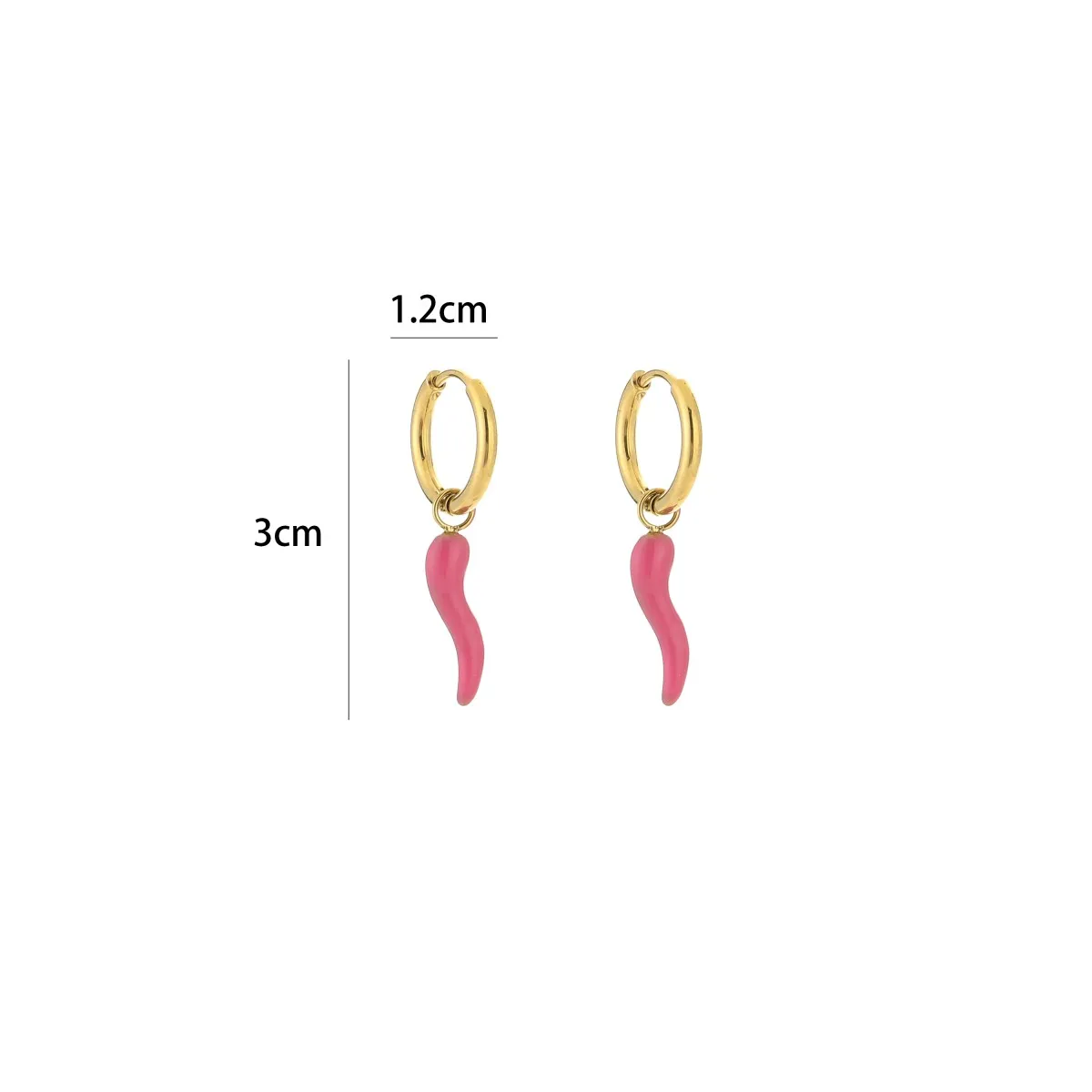 OORBELLEN PEPPER  ROZE