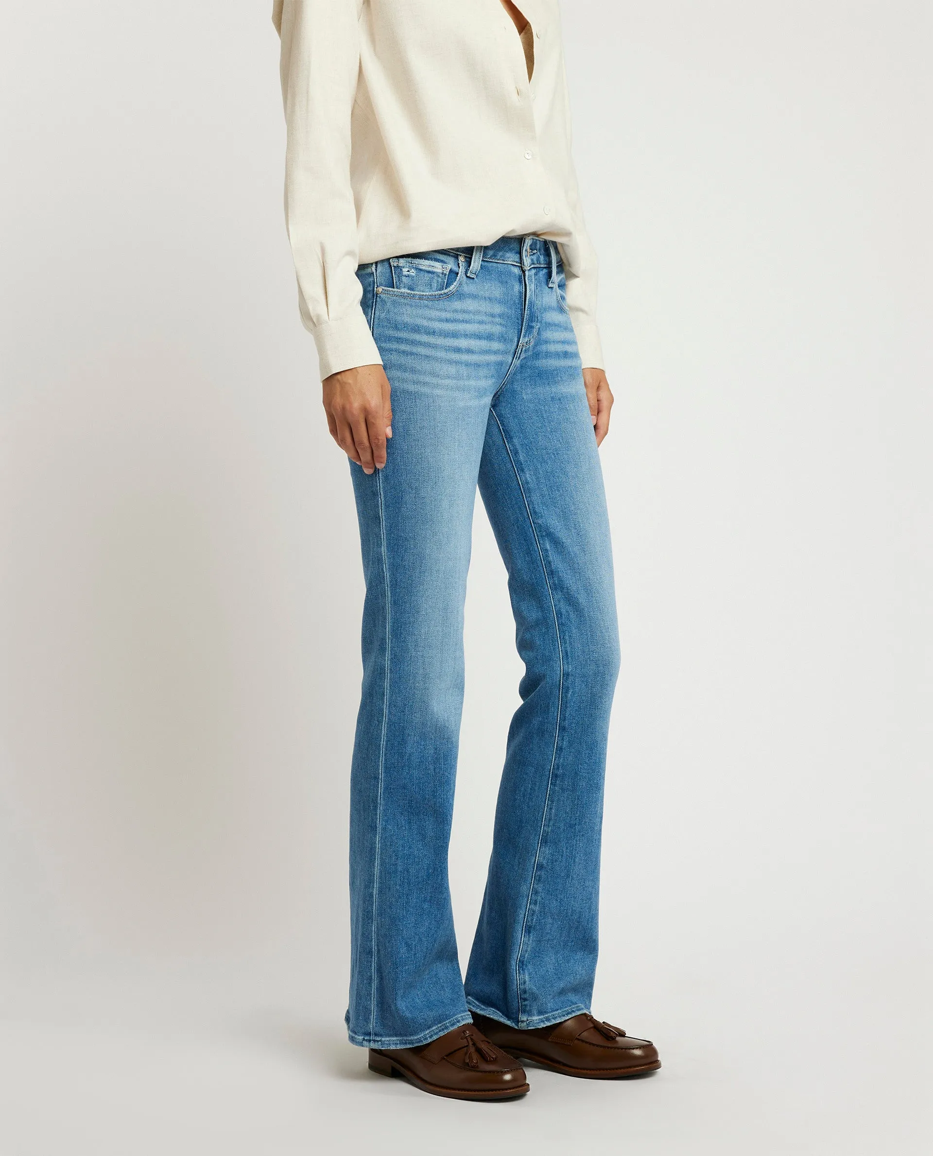 Paige Mid Rise Laurel Jeans
